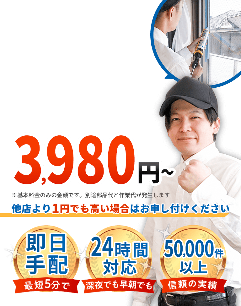 最短5分で即日手配。24時間深夜でも早朝でも対応。50000件以上、信頼の実績。